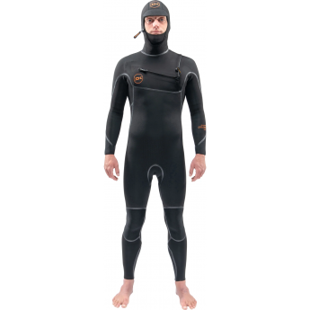 Гидрокостюм DAKINE MEN'S CYCLONE CHEST ZIP HOODED 5/4mm Black, размер LT