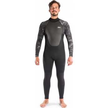 Гидрокостюм DAKINE MENS QUANTUM B/Z F/S 3/2 F/L Black Camo/White, размер S