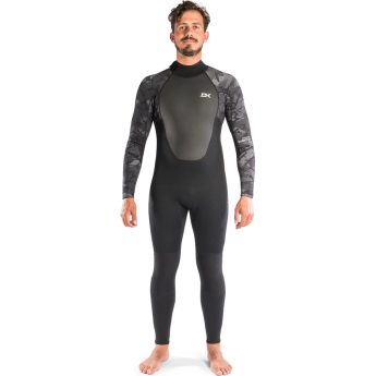 Гидрокостюм DAKINE MENS QUANTUM B/Z F/S 3/2 GBS Black Camo/White, размер L