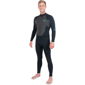 Гидрокостюм DAKINE MEN'S QUANTUM BACK ZIP FULL SUIT 3/2mm GBS Black/Grey, размер MT