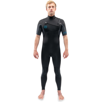 Гидрокостюм DAKINE MEN'S QUANTUM CHEST ZIP SHORT SLEEVED FULL SUIT 2/2mm Black/Grey, размер L