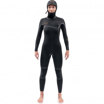 Гидрокостюм женский DAKINE WOMEN'S CYCLONE ZIP FREE HOODED 5/4mm Black Размер 10