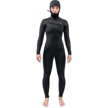 Гидрокостюм женский DAKINE WOMENS MISSION CHEST ZIP HOODED 6/5/4mm BLACK, 12