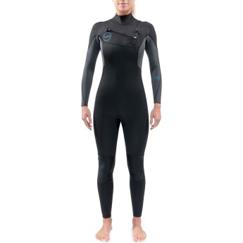 Гидрокостюм женский DAKINE WOMEN'S QUANTUM CHEST ZIP FULL SUIT 3/2mm Black/Grey Размер 12