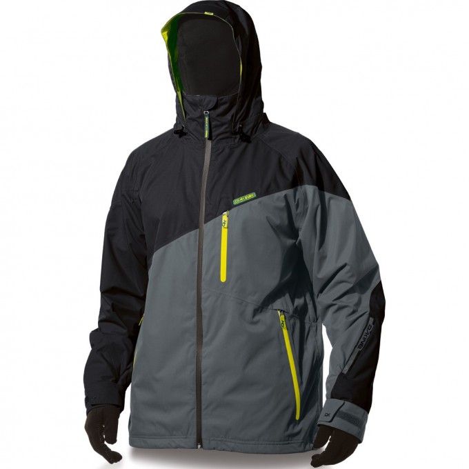 Куртка сноубордическая DAKINE 15К MENS ZONE JACKET BLACK / GUNMETAL Размер L 8700005 (0610934737769)