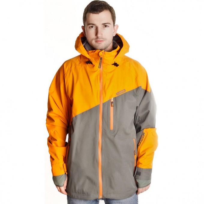 Куртка сноубордическая DAKINE 15К MENS ZONE JACKET ORANGE / GUNMETAL Размер M 8700005 (0610934737714)