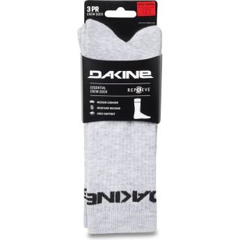 Носки (упаковка 3 пары) 43-46 DAKINE ESSENTIAL SOCK-3PK GRAY HEATHER, L/XL