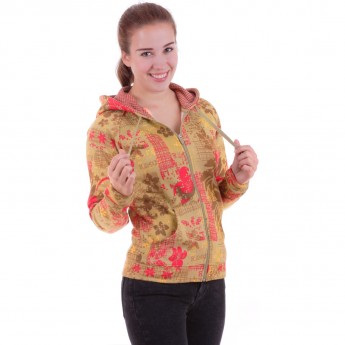 Толстовка DAKINE FLORAL PRINT ZIP HOODIE (GRLS) NUDE Размер M