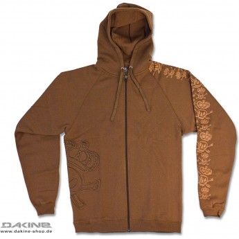 Толстовка DAKINE THE SKULLS ZIP HOODIE BROWN Размер L Толстовка DAKINE THE SKULLS ZIP HOODIE BROWN Размер L