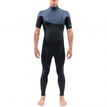 Гидрокостюм DAKINE MEN'S MISSION ZIP FREE SHORTY 2/2mm Black/Blue Размер L