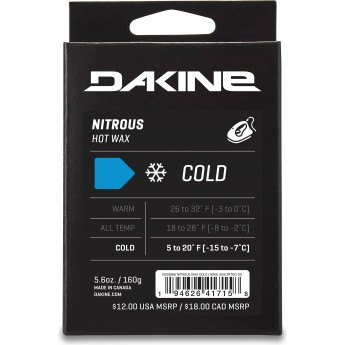 Вакса ускоряющая DAKINE NITROUS COLD WAX LARGE (6 OZ) ASSORTED